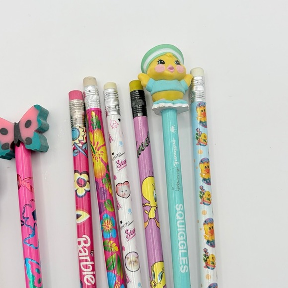 vintage 90s pencil lot Barbie tweety - Picture 3 of 4